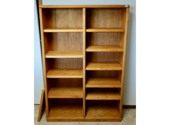 Oak Bookshelf W/Adjustable Shelves