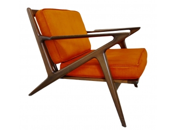 Iconic Midcentury Z Chair By Poul Jensen For Selig, AS IS