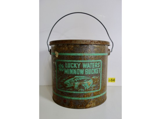 Vintage Lucky Waters Minnow Bucket