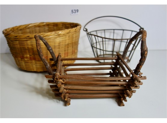 Antique & Vintage Baskets Of Varying Types