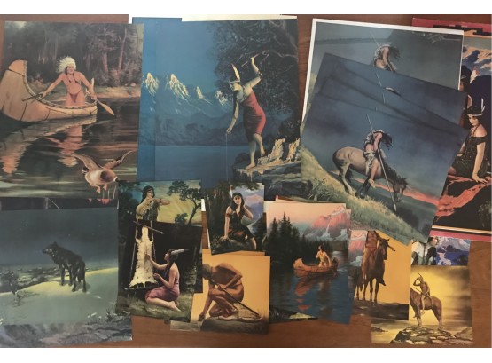 Dozens Of Reproduction 1920's Prints Of Native Americans