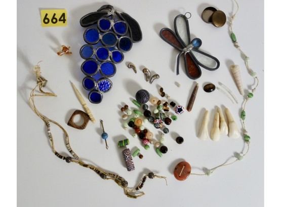 Antique Trade Beads, Animal Teeth, & More