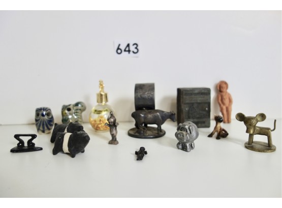Assorted Antique & Vintage Miniatures & Figurines