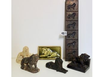 Assorted Lion Figurines & More