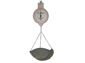 Vintage American Family Scale Company 60 Lb Hanging Scale