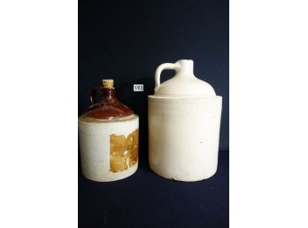 2 Antique Whiskey Jugs