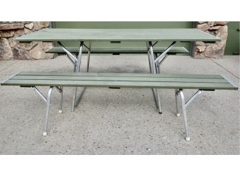 Cool Folding Picnic Table And Benches With Aluminum Legs