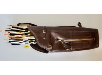 Arrows In Leather Case