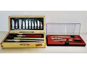 X-acto Knife Set And Drafting Tools