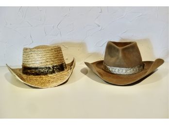 Vintage Felt Hat With Rattlesnake Skin Band & More