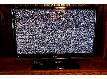 Sharp Aquos Liquid Crystal 42' Television With Remote