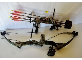 Graphite Mach-6 Peter Shirley PSE Hunding Bow W/arrows
