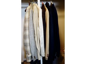 Men's Jackets & Coat In Wool, Linen, Silk, Cashmere, & More