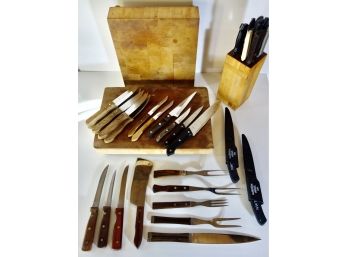 Assorted Knives Including Ecko Flint, Kuchen Messer, Chicago Cutlery, & More