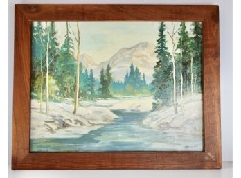 Original Landscape On Canvas Board By David Sterling