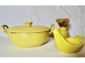 Yellow Ceramics Including Villeroy & Bosh