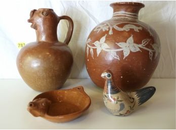 Mexican Pottery WBird Motifs