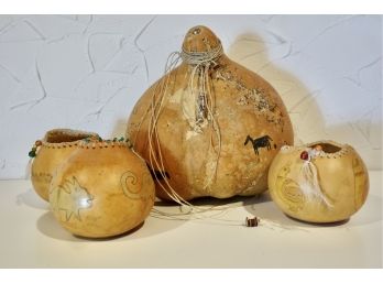 Decorative Gourds, Some Signed
