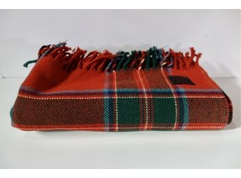 Gorgeous Scotch Wool Plaid Throw In Great Condition