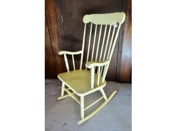 Painted Yellow Rocking Chair