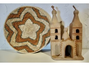 Terracotta Church And Tribal Basket