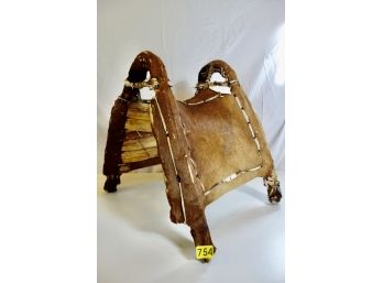 Native American Style Cowhide Saddle