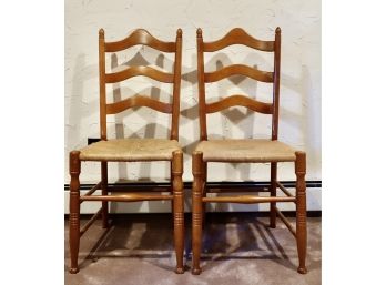 2 Vintage Northwest Chair Co Ladder Back Chairs