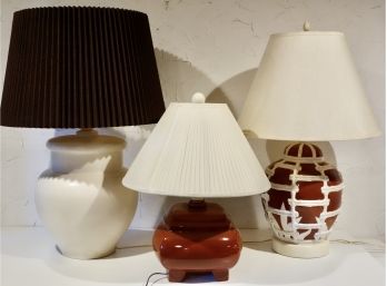3 Coordinating Vintage Lamps