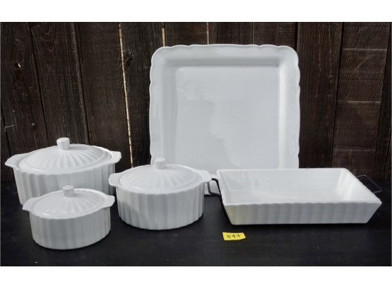Assorted White Servingware