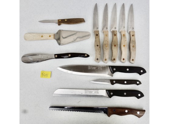 Kitchen Knives Including Cutco, Slitzer Rostfrei, Chicago Cutlery, & More