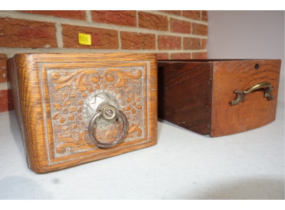 2 Antique Sewing Drawers