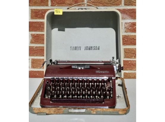 Amazing Antique Olympia Typewriter In Case
