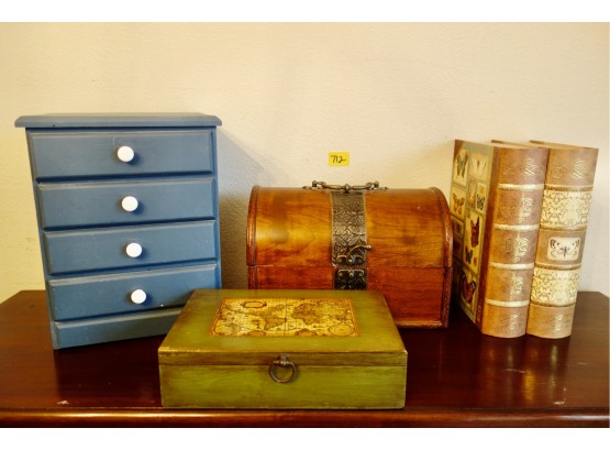 Fun Storage Including Wood Drawers & Boxes