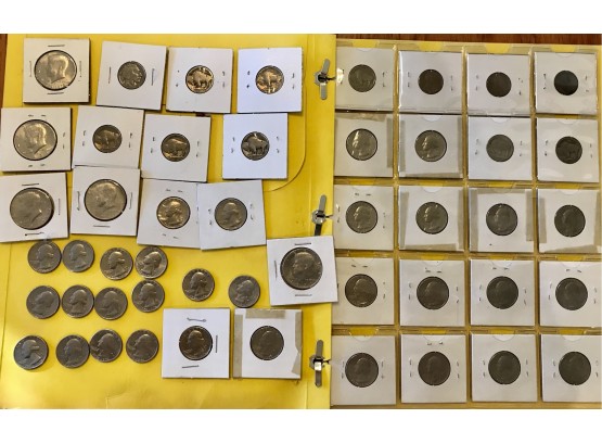 Buffalo Nickels, Quarters, & Kennedy Half Dollars