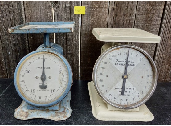 2 Vintage Kitchen Scales