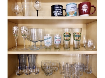 Assorted Glassware & Mugs