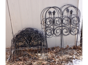 Assorted Metal Fence Pieces