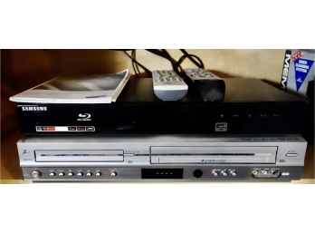 Zenith VCR/DVD Player & Samsung Bluray Player With Remotes