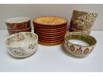 Colorful Bowls And Plates