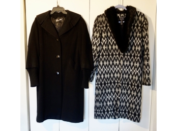 Vintage Black Cashmere Woman's Coat & More.