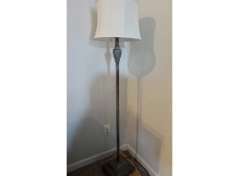 Lovely White Washed Metal Floor Lamp