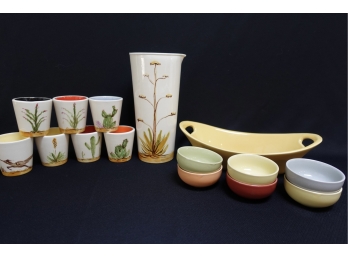 Ceramic Pitcher, Cups, & More