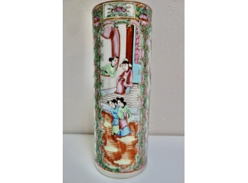 Antique Handpainted Asian Vase