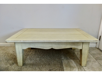 Distressed Cream Coffee Table
