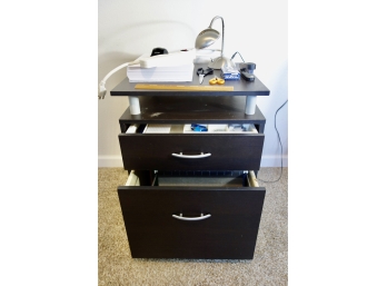 Filing Cabinet On Wheels With Office Supplies