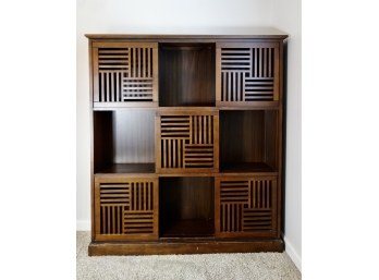 Super Cool Wall Unit With Slatted Sliding Doors