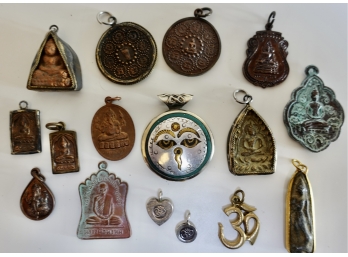 Assorted Buddhist & Hindu Pendants