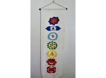 Gorgeous Hand Painted Chakra Flag