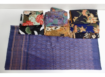 Assorted Gorgeous Textiles From Around The World, Some Appear To Be Silk