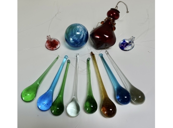 Assorted Art Glass Ornaments
